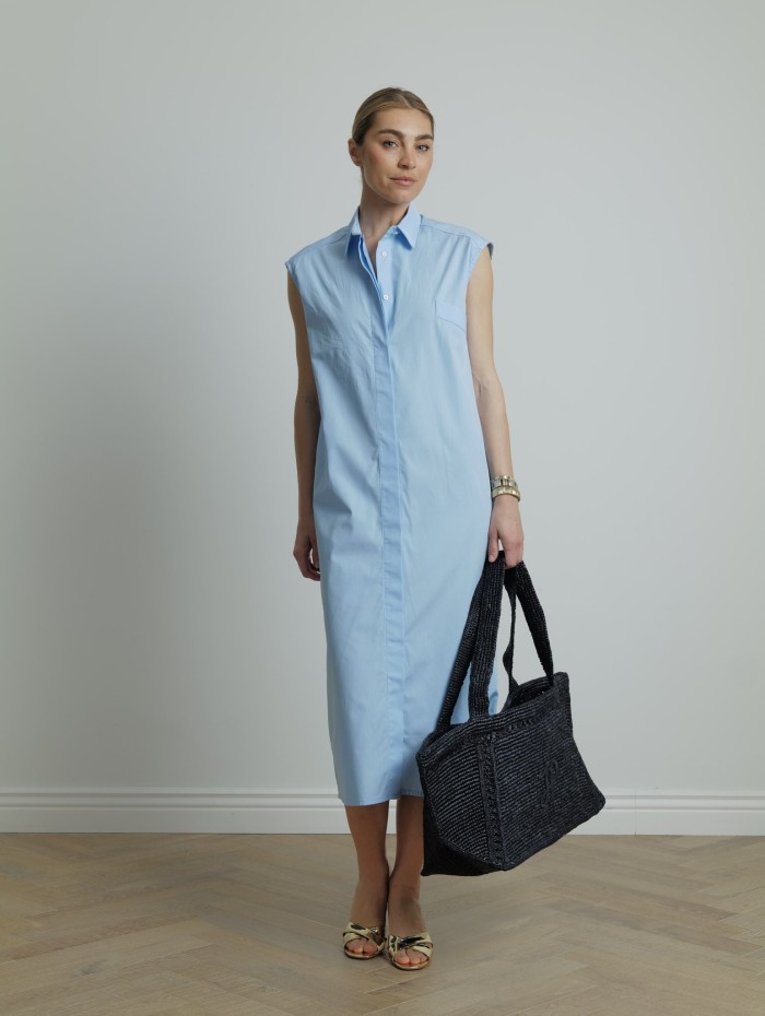 Robe chemise sans manches - Louka - Andrea Lev - Mademoiselle Pearl