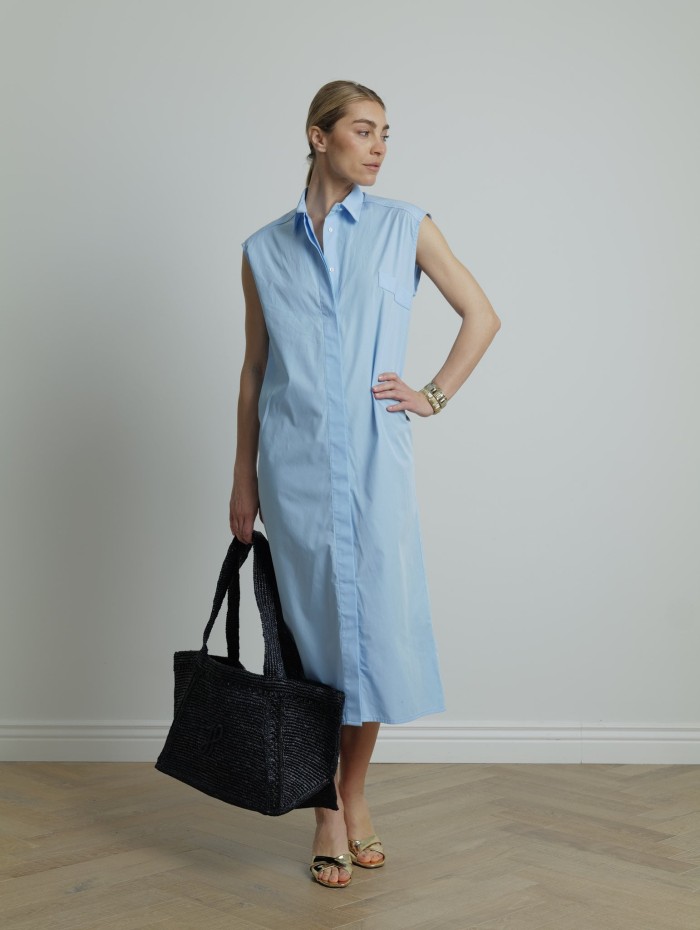 Robe chemise sans manches - Louka - Andrea Lev - Mademoiselle Pearl