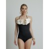 Maillot de bain une pièce noir et blanc - Aurora - Maio - Mademoiselle Pearl
