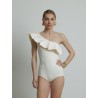 Maillot de bain une pièce écru - Orsay - Maio - Mademoiselle Pearl