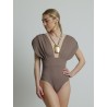 Maillot de bain une pièce marron - Monceau - Maio - Mademoiselle Pearl