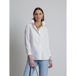 Chemise blanche en coton Patou Mademoiselle Pearl