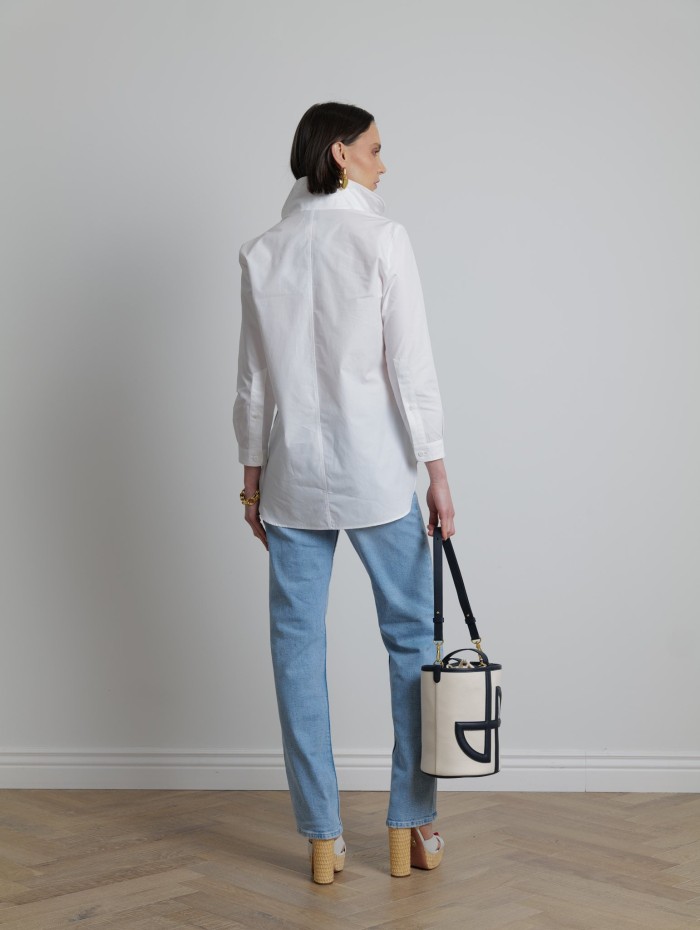 Chemise blanche en coton - Patou - Mademoiselle Pearl
