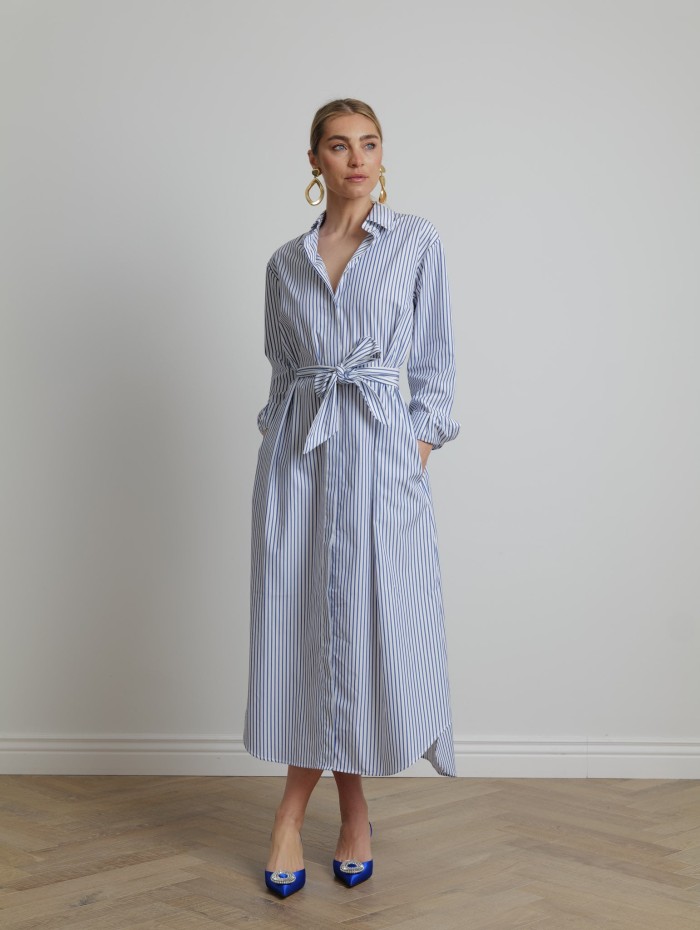 Robe chemise rayée - Mademoiselle Pearl