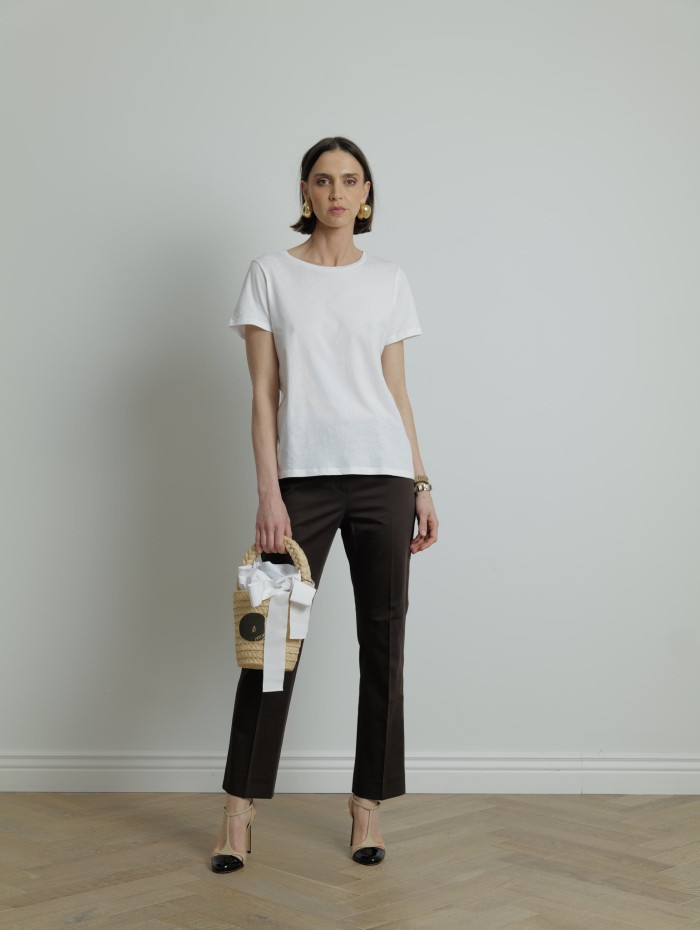 Top en coton blanc - Majestic Filatures - Mademoiselle Pearl