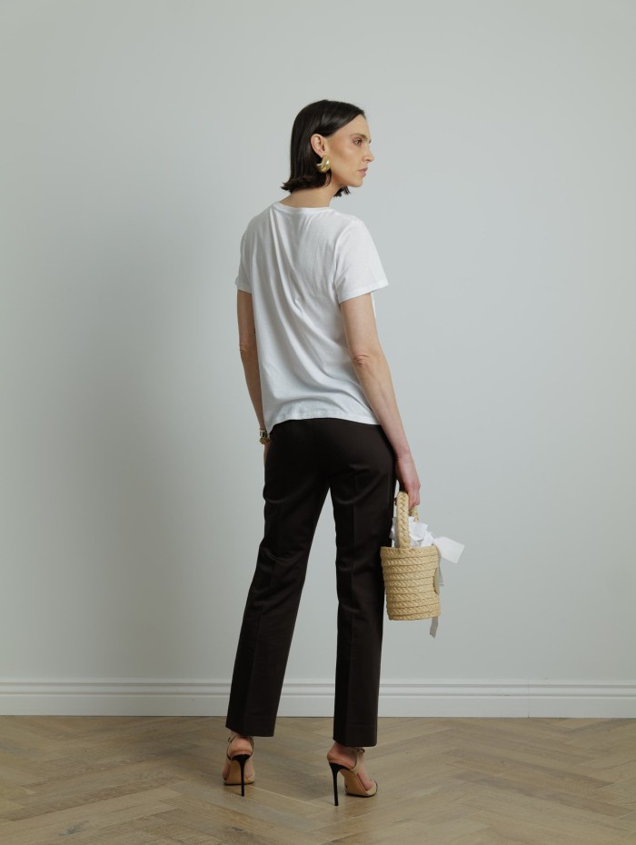 Top en coton blanc - Majestic Filatures - Mademoiselle Pearl