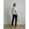 Top en coton blanc - Majestic Filatures - Mademoiselle Pearl