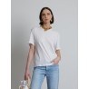 Top en coton blanc - Majestic Filatures - Mademoiselle Pearl