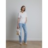 Top en coton blanc - Majestic Filatures - Mademoiselle Pearl