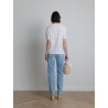 Top en coton blanc - Majestic Filatures - Mademoiselle Pearl