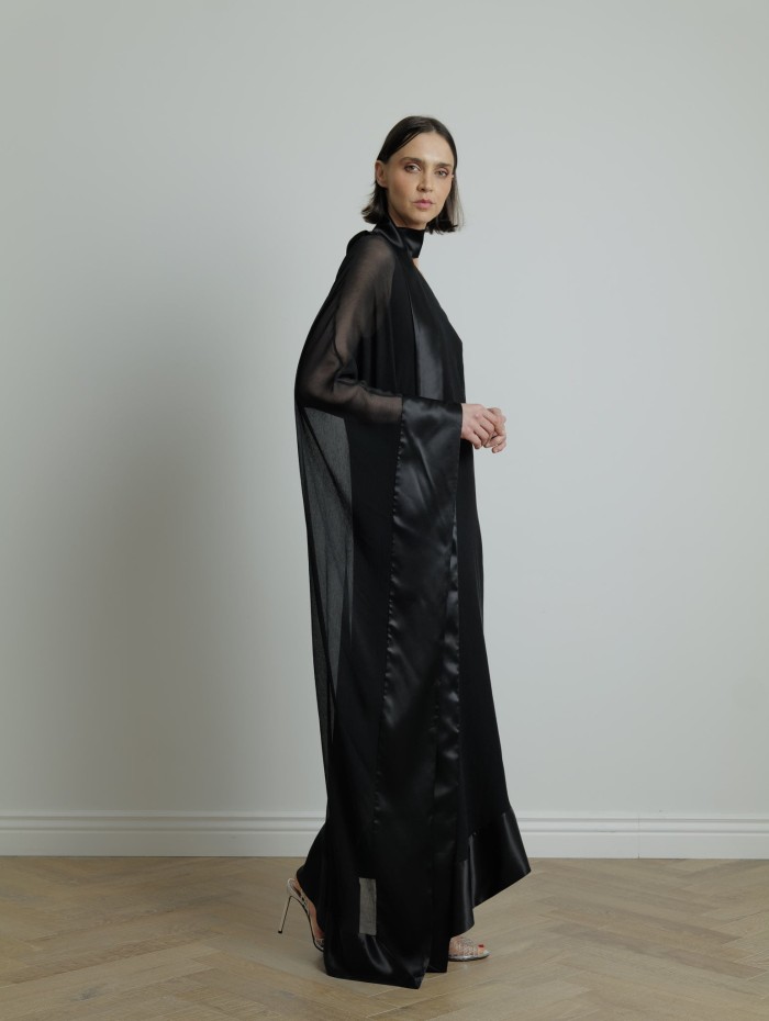 Robe asymétrique noire Betsy Spirito - Taller Marmo - Mademoiselle Pearl