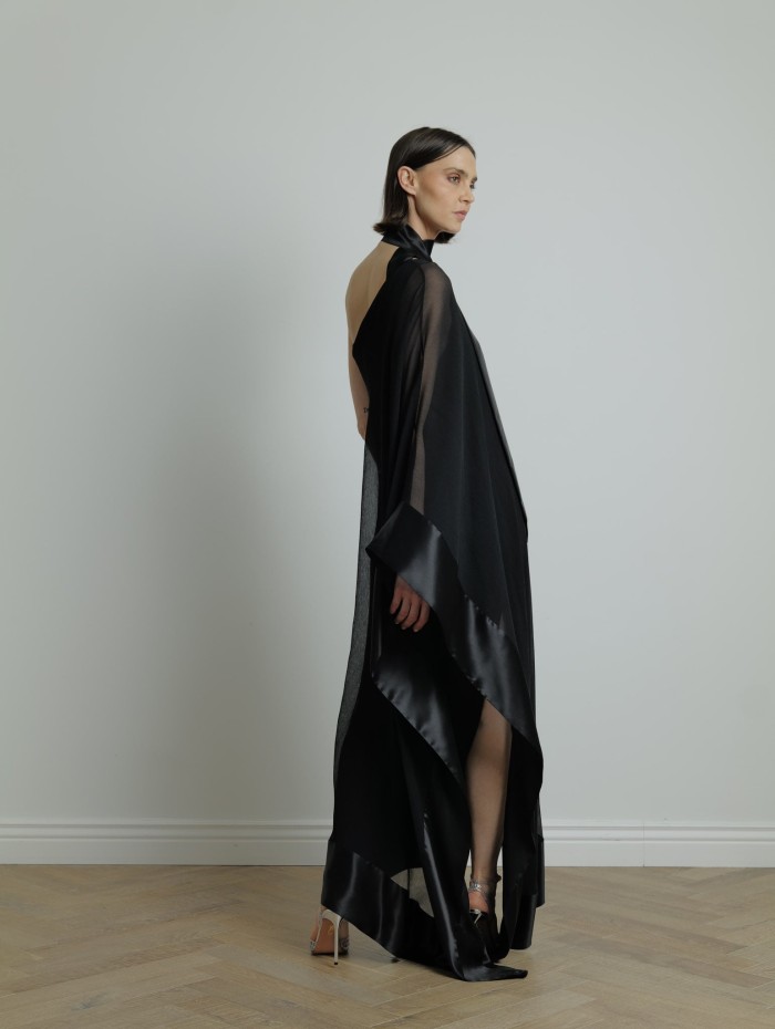 Robe asymétrique noire Betsy Spirito - Taller Marmo - Mademoiselle Pearl