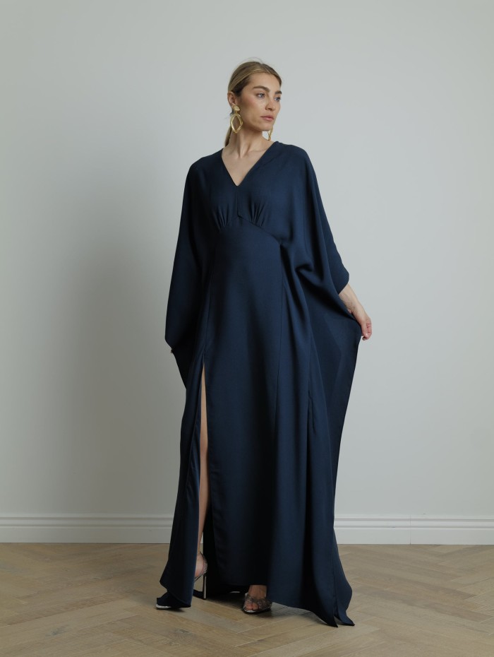 Caftan fluide bleu - Taller Marmo -Mademoiselle Pearl