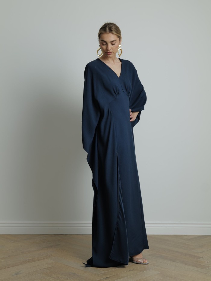 Caftan fluide bleu - Taller Marmo -Mademoiselle Pearl