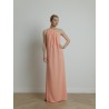 Robe longue rose saumon - Pontida - Max Mara - Mademoiselle Pearl