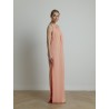 Robe longue rose saumon - Pontida - Max Mara - Mademoiselle Pearl