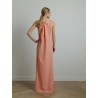 Robe longue rose saumon - Pontida - Max Mara - Mademoiselle Pearl