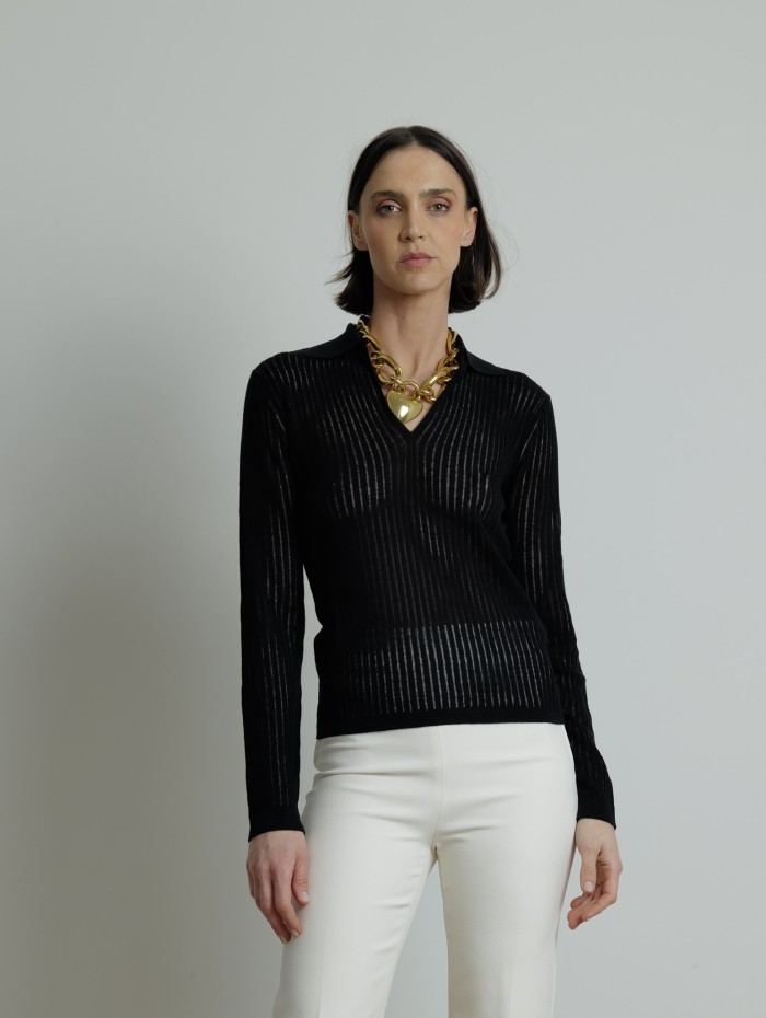 Polo en maille - Egrege - Max Mara Studio - Mademoiselle Pearl
