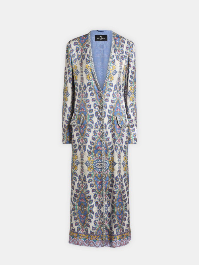 Veste longue en soie - Etro - Mademoiselle Pearl