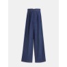 Pantalon à pinces en denim - Lanvin - Mademoiselle Pearl