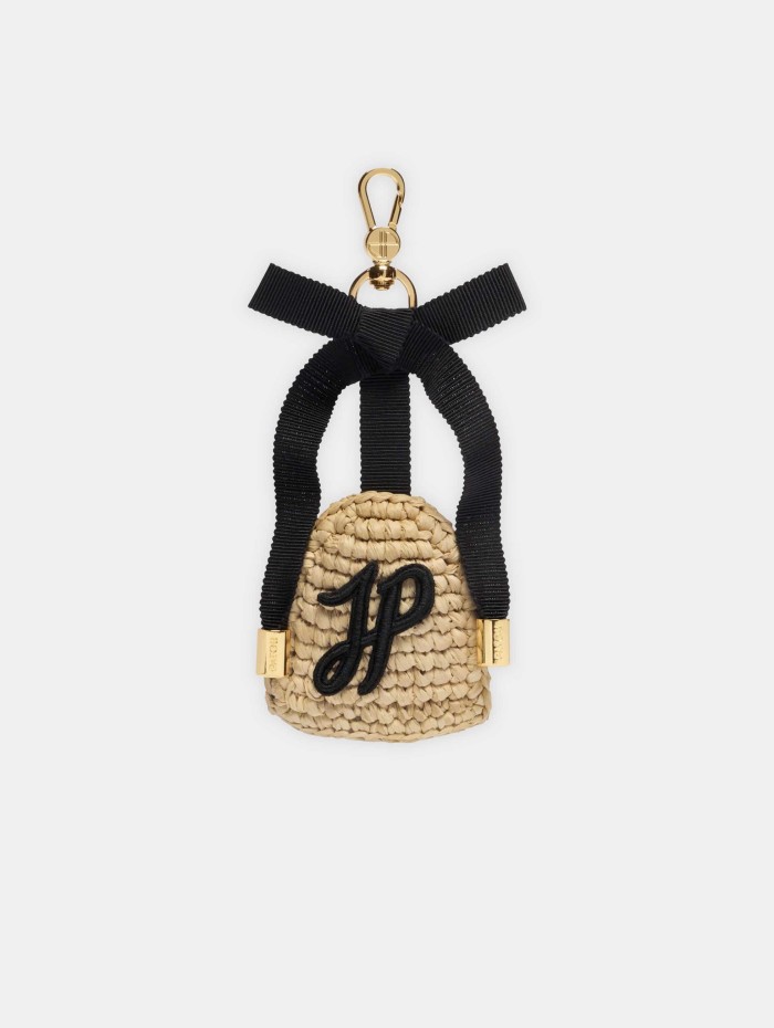 Porte-clés en raphia naturel - Patou - Mademoiselle Pearl