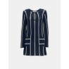 Robe courte en crochet navy - Raquel Diniz - Mademoiselle Pearl