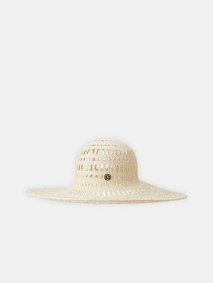 Chapeau en paille ajourée - Gabi - Maison Michel - Mademoiselle Pearl