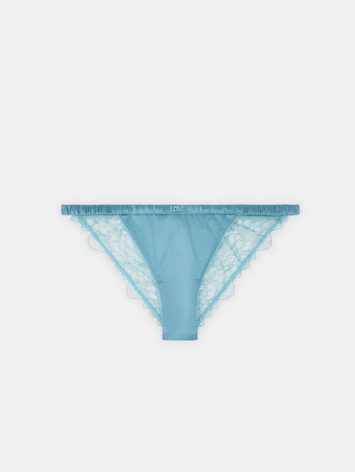 Tanga turquoise - Wild Rose - Love Stories - Mademoiselle Pearl