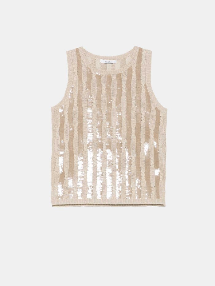 Débardeur à paillettes - Golia - Max Mara - Mademoiselle Pearl