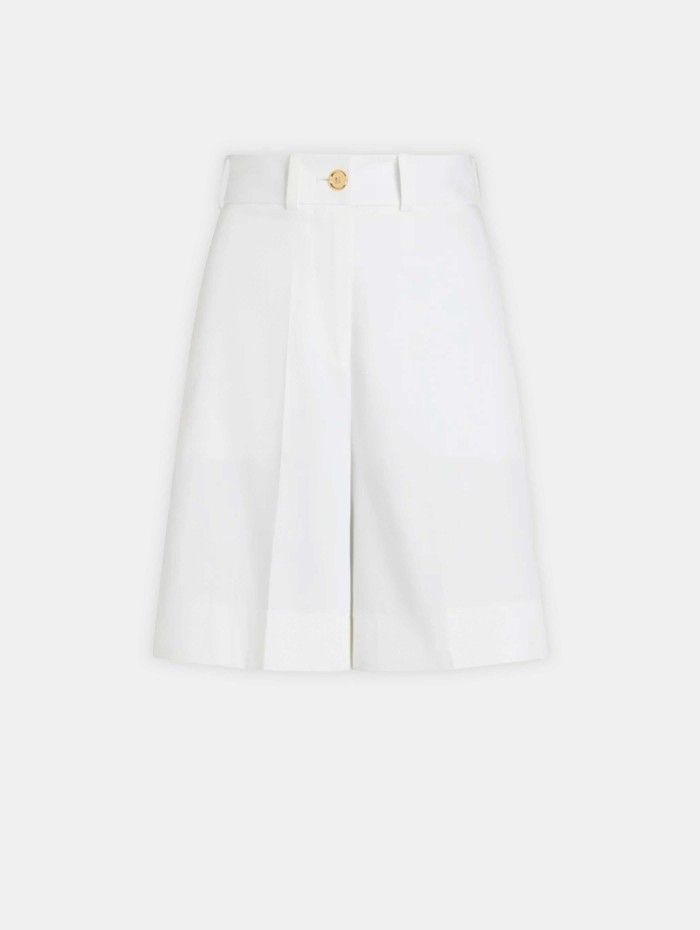 Bermuda en coton blanc - Patou - Mademoiselle Pearl