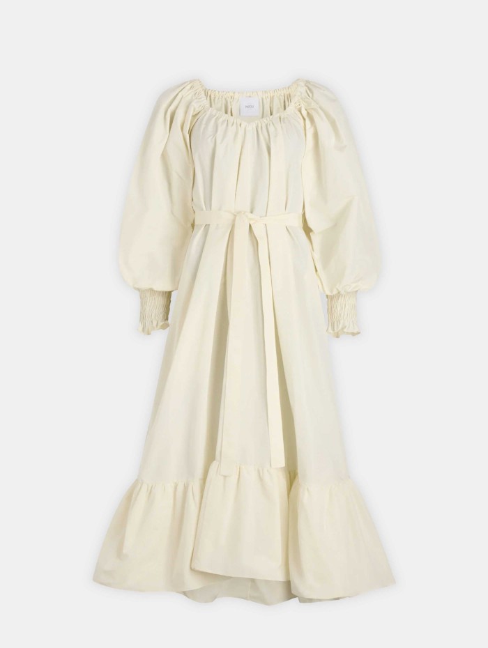 Robe à volant blanche - Patou - Mademoiselle Pearl