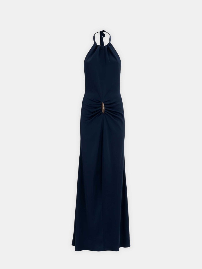 Robe longue bleue marine - Elis - Raquel Diniz - Mademoiselle Pearl
