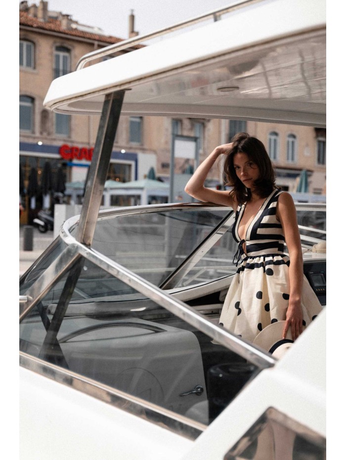 Robe courte à pois - Basilia - Raquel Diniz - Mademoiselle Pearl