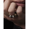 Bague Nefertiti noire - Sigal - Mademoiselle Pearl
