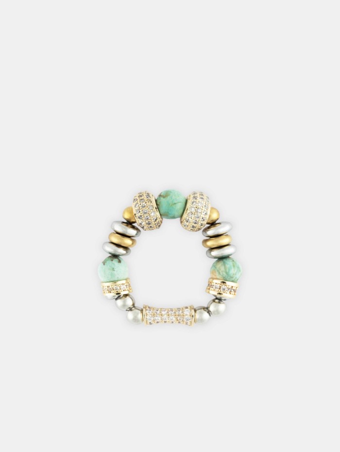 Bague Nefertiti turquoise - Nefertiti - Sigal - Mademoiselle Pearl Bague Nefertiti turquoise - Nefertiti - Sigal - Mademoiselle Pearl