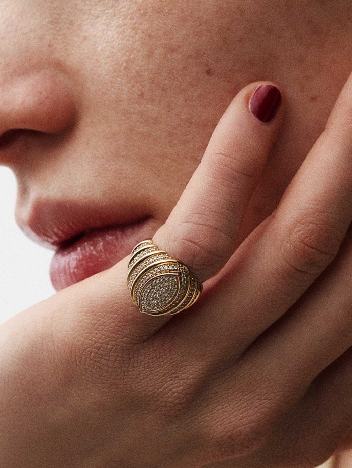 bague marquise - Crown - Sigal - Mademoiselle Pearl