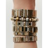 Bracelet Nefertiti or et argent - Sigal - Mademoiselle Pearl