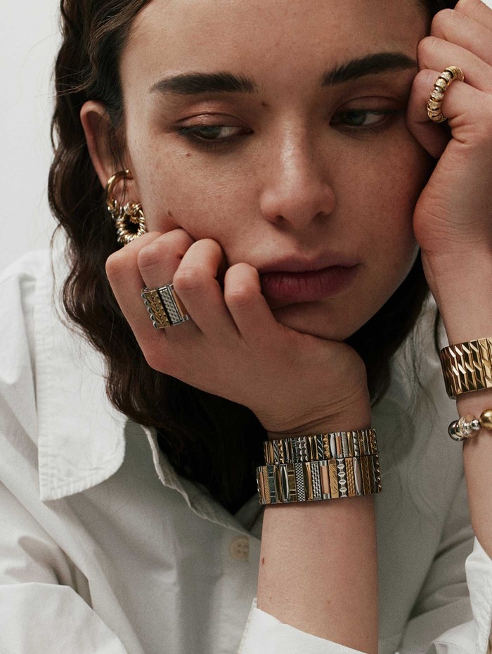 Bracelet SIG 18 or et argent - Sigal - Mademoiselle Pearl