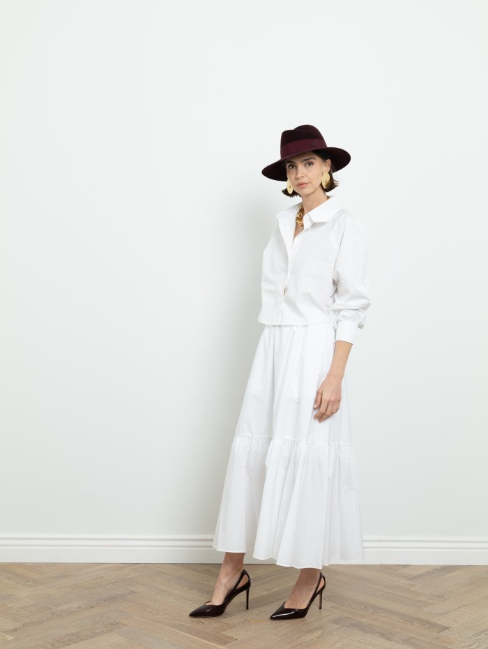 Jupe blanche longue - Patou - Mademoiselle Pearl