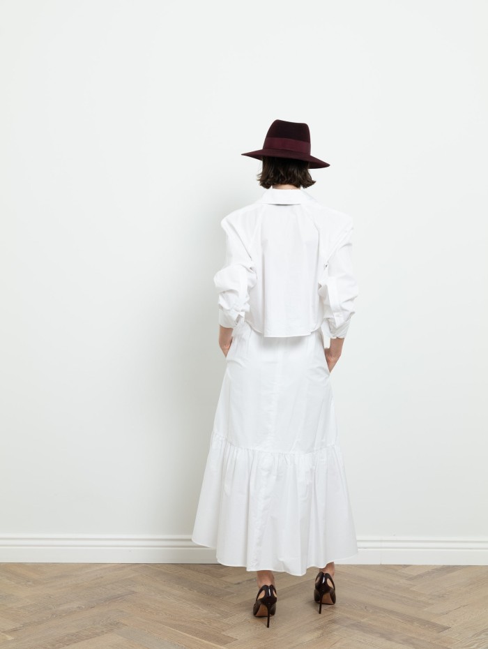Jupe blanche longue - Patou - Mademoiselle Pearl