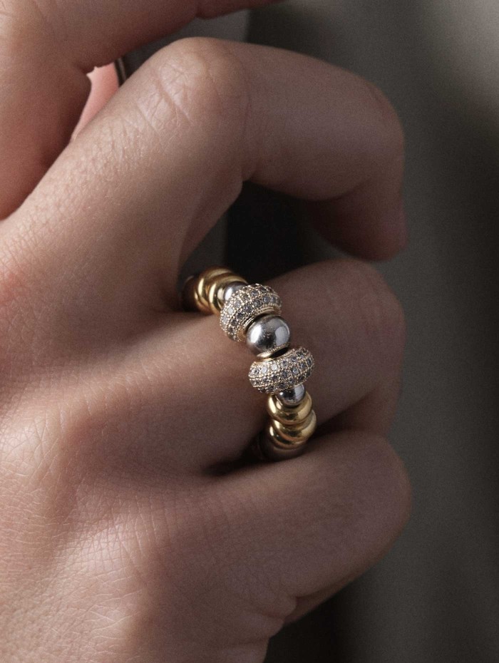 Bague or et argent - Nefertiti - Sigal - Mademoiselle Pearl