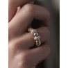 Bague or et argent - Nefertiti - Sigal - Mademoiselle Pearl