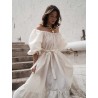 Robe à volant blanche - Patou - Mademoiselle Pearl