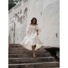 Robe à volant blanche - Patou - Mademoiselle Pearl