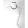 Collier double turquoise