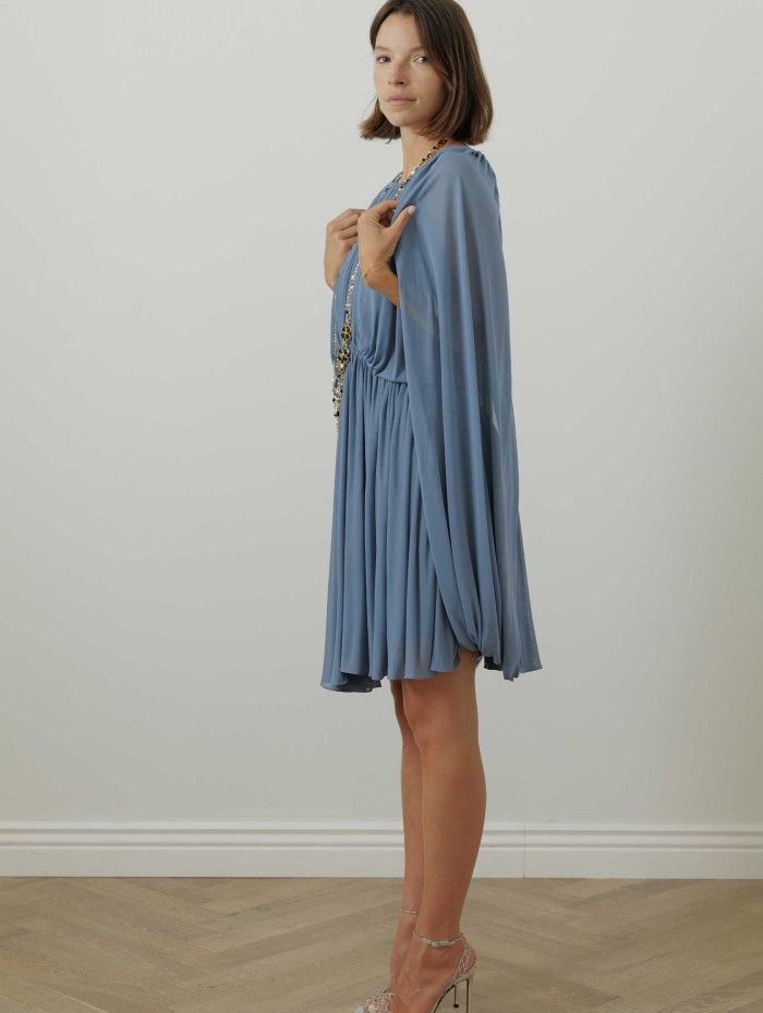 Robe fluide bleue - Boetie - Lanvin - Mademoiselle Pearl