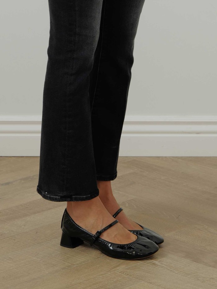 Ballerines à talon noir - Lanvin - Mademoiselle Pearl