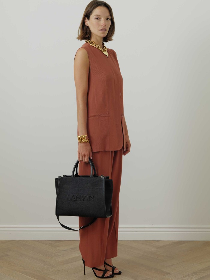 Sac cabas en toile - Noir - LANVIN - Sacs luxe - Mademoiselle Pearl