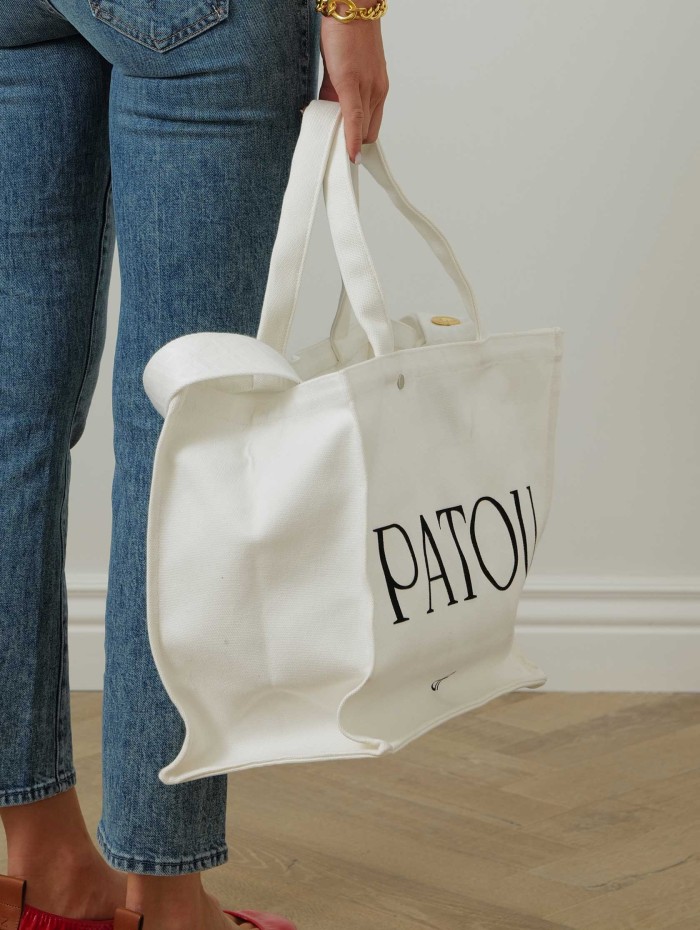 PATOU - Cabas Patou en coton bio - LUXURY BAG