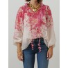 Zimmermann - Blouse rose à fleurs